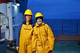 Lenka and Claire happy to have had chance to see sun fish!