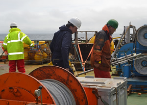 Henry Ruhl and Paul Provost complete the recovery of Bathysnap