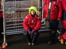 Dr Jenny Brown conducting fieldwork