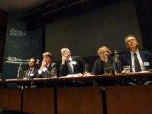 The panel for the Q&A session at the Royal Society