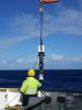 An Argo float being deployed from the RRS Discovery as part of the RAPID expedition