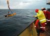 NOC’s prototype probe guard fitted to an RSI MicroRider turbulence sensor on a Slocum glider being deployed from RRS Discovery