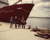 The team alongside CCGS Hudson