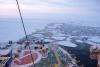 Carving through Arctic ice