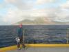 Martin Palmer with volcano in background