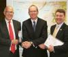 Prof Ian Wright, Simon Coveney TD and Dr Peter Heffernan