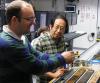 Co-chief Scientists Heiko Pälike, NOC and Hiroshi Nishi (Co-chief Scientist, Hokkaido University, Japan) in the Core Lab (© IODP)